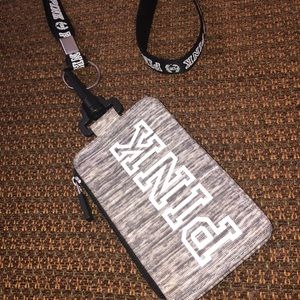 PINK wallet lanyard